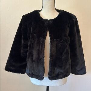 Ariat faux fur jacket with 3/4 sleeves